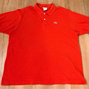 Lacoste Men's Vibrant Red/Orange Polo Shirt